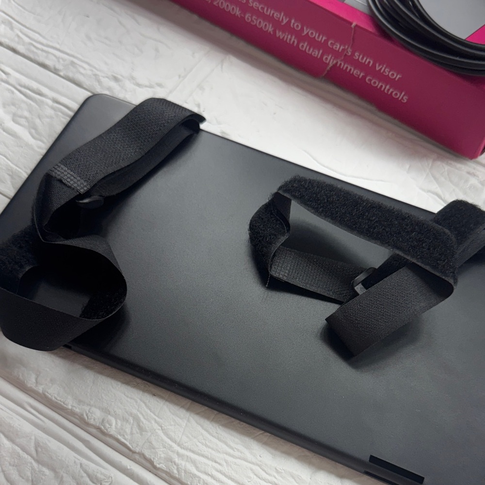Black LED Visor Vanity Mirror - Picture 7 of 11